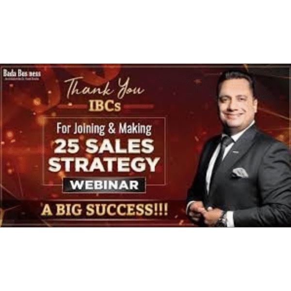 25 SALES STRATEGY BY DR. VIVEK BINDRA